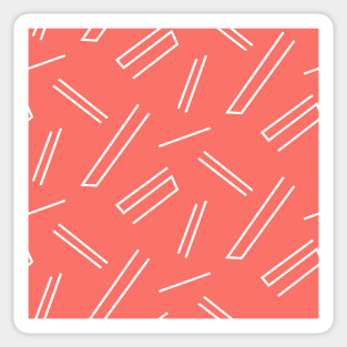 Coral abstract lines Sticker